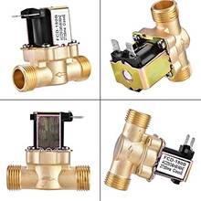 G1/2'' Brass electric solenoid valve N/C 12v 24v 220v G3/4'' Water Air Inlet Flow Switch for solar water heater valve 2024 - buy cheap