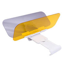 Espejo de conducción de rayos UV plegable para coche, parasol 2 en 1 HD anti luz solar, gafas antideslumbrantes de visión nocturna, abatible hacia abajo, visor de visión clara 2024 - compra barato