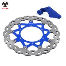 Motorcycle 320MM Floating Brake Discs Rotor With Bracket For YAMAHA YZ250F 2007-2015 YZ450F 08-15 YZ 250F 450F 2024 - buy cheap