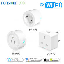 UK US EU WiFi Smart Socket Power Plug Outlet Remote Control Works with Amazon Alexa Google Home No Hub Required 2024 - compre barato