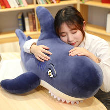 1pc 45/65CM Cute Megalodon Shark Plush Toys Simulation Animal Bite Shark Pillow Stuffed Soft Toys for Children Kids Xmas Gifts 2024 - buy cheap