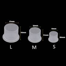 Одноразовые пигментные колпачки для маленьких/средних/больших чернил с дном, 1000 шт. основа, пластиковые тату, макияж, чашки для чернил, аксессуары, поставка 2024 - купить недорого