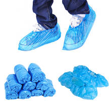Cubierta de plástico desechable para zapatos, protector de seguridad a prueba de polvo, antideslizante, impermeable, para casa y oficina, 100 Uds. 2024 - compra barato