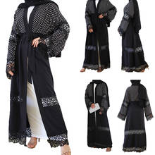 Abaya Kaftan Women Long Sleeve Maxi Dress Dubai Open Cardigan Kimono Ramadan Prayer Robe Islamic Kaftan Jilbab Caftan Muslim 2024 - buy cheap