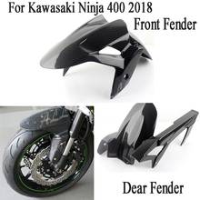 Front & Rear Tire Hugger Mud Guard Fender Fairing Carbon Fiber For KAWASAKI NINJA 400 2018 2024 - buy cheap