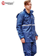 Rainfreem Double-layer Impermeable Raincoat Women/Men Rain Coat Suit Outdoor Women Motorcycle Rainwear Poncho Rain Gear 2024 - buy cheap