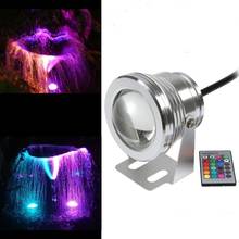 RGB LED Underwater Lamp 16 Colors 10W AC 12V IP65 Waterproof Swimming Pool Pond Fish Tank Aquarium LED Light Lamp + Remote 2024 - buy cheap