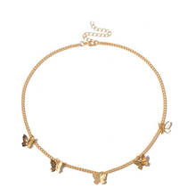 Fashion Trendy Butterfly Chain Choker Necklaces for Women Gold Color Clavicle Collar Necklace Jewelry Accessories 2020 New 2024 - buy cheap