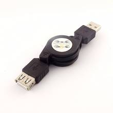 Cable de datos de interfaz USB portátil macho a hembra, cable cargador de sincronización de datos retráctil para Android 2024 - compra barato