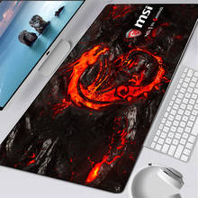 Alfombrilla de ratón MSI de moda, alfombrilla de ratón de dragón rojo para juegos de Manga, para teclado, ordenador portátil, escritorio 2024 - compra barato