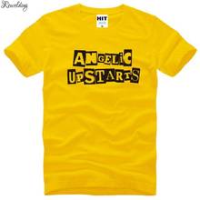 Camiseta angelical Upstarts para hombre, camisa de manga corta de algodón con cuello redondo, estilo Punk Rock, a la moda, de verano, nueva 2024 - compra barato