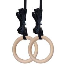 25/32 мм профессиональные деревянные гимнастические кольца для тренажерного зала, кольца с регулируемыми длинными пряжками, ремни для тренировки для дома, тренажерного зала и крестика 2024 - купить недорого