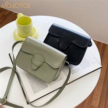 Fashion Women Solid Color PU Leather Shoulder Crossbody Messenger Bag Casual Ladies Small Square Flap Purse Handbags 2024 - buy cheap