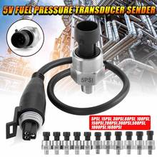 1pc 5V 1/8NPT Oil Air Water Pressure Transducer Transmitter Sensor 5/15/30/60/100/150/200/300/500/1000/1600Psi 2024 - buy cheap