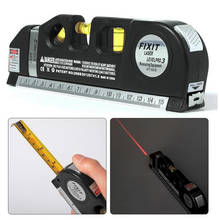 Laser Level Horizon Vertical Measure Tape Aligner Bubbles Ruler Infrared Laser Level Cross Line Laser Tape 8FT  20%OFF 2024 - buy cheap