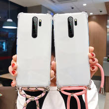 Роскошный милый талреп силиконовый чехол для мобильного телефона чехол для Xiaomi Redmi Примечание 10 9 8 7 Mi 11 10 9 8 Lite X2 Pro Ультра-тонкое ожерелье веревки Обложка 2024 - купить недорого