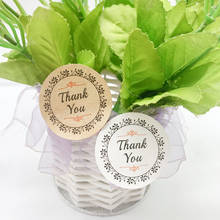 1200pcs/lot Simple Thank You Lace Circle Handmade Sticker Label Seal for Decoration Gift Favor Scrapbooking Material 2024 - buy cheap