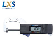 Medidor de espessura digital horizontal, 0-25mm, 0.01mm, alta precisão, ferramenta de medição de espessura multifuncional 2024 - compre barato