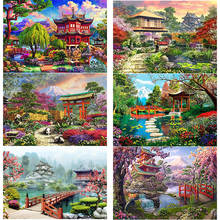 New 5D DIY Diamond Painting Landscape Tower Diamond Embroidery Full Square Round Drill Scenery Cross Stitch Crafts Home Decor 2024 - buy cheap