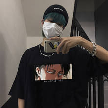 Camiseta de anime de ataque japonés a los Titanes para mujer, ropa holgada informal Harajuku de manga corta punk, talla grande Ulzzang 2024 - compra barato