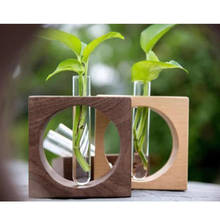 Flower Bed Craft Wood Plant stands, decor 3 Piece Plastic Tube Flower Pot Modern Scuba Tiny Flower pot, Wooden Flower vase 2024 - buy cheap