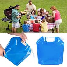 Bolsas de agua plegables y portátiles para exteriores, contenedor de agua para acampar, Picnic, barbacoa, coche, tanque de agua de 3L/5L/10L 2024 - compra barato