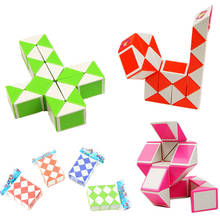 Creative Novelty Foldable 3D Puzzle Triangle Magic Tricks 24 PCS Cube Changeable Intelligence  Magical Toys Gift For Kids 2024 - buy cheap