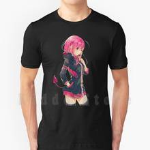 Anime bonito menina lala satalin chupando um pirulito. | Kawaii waifu de para amar ru manga sobre fundo preto. T camisa de algodão masculino 2024 - compre barato