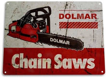 Dolmar Chain Saws Tools Retro Metal Tin Sign Poster Home Garage Plate Cafe Pub Motel Art Wall Decor 2024 - buy cheap