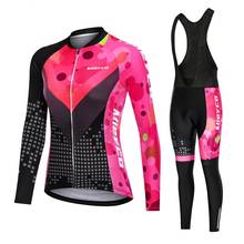 Pro Team Cycling Jersey Set Bicicleta De Montaña Suit BMX Sportswear Bike Skinsuit Quick-Dry Mtb Clothing Long Sleeve Bib Pants 2024 - buy cheap