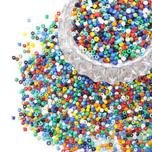 Cuentas de semilla de cristal redondas para fabricación de joyas, 495 colores opacos, 4mm, DIY, pulsera, collar, accesorios, agujero: 6/0mm, alrededor de 1,5 Uds./50g 2024 - compra barato