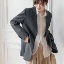 2021 primavera três botão jaqueta feminina coreano estilo solto escritório senhora blazers para feminino formal blaizer feminino azul cinza 2024 - compre barato