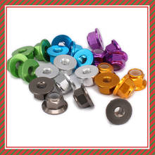 FreeShipping Aluminum M4 4mm Thread Nylon Lock Nut Flanged for 1/10 RC Car HPI HSP Traxxas Axial Hi Speed WLtoys Spare Parts 2024 - buy cheap