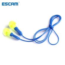 ESCAM-tapones para los oídos con cable de espuma suave, Protector de oídos reutilizable, protección auditiva, auriculares con reducción de ruido, orejera para dormir 2024 - compra barato