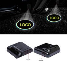 2X  LED Car Door Welcome Logo Projector Light For Nissan Qashqai j11 J10 Juke X-trail Tiida note almera primera pathfinder teana 2024 - buy cheap