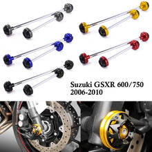 Deslizadores de la rueda de la horquilla del eje trasero delantero de la motocicleta, Protector de choque para Suzuki GSXR600, GSXR750, GSXR 600, 750, 2006, 2007, 2008, 2009, 2010 2024 - compra barato