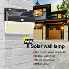 Lámpara Solar LED para exteriores, luz de pared con Sensor de movimiento PIR, impermeable, para jardín, calle, 262 LED, SMD2835 2024 - compra barato