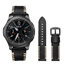 22 мм ремешок для часов Samsung Galaxy Watch 46 мм для Galaxy Watch 3 45 мм ремешок для часов Galaxy Watch Active 2 кожаный ремешок для часов 2024 - купить недорого
