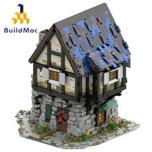 Buildmoc Ideas The Medieval Smithy Creative Expert City Store Retro Cabin Model Building Blocks Kids Toys Gift Compatible21325 2024 - buy cheap