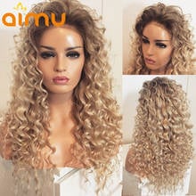 Curly Ombre Brown 613 Blonde Human Hair Wigs Glueless Deep Wave HD 13x4 Lace Frontal Wigs Women Full Pre Plucked Bleached Knots 2024 - buy cheap