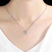 Fashion jewelry Zircon Beating heart crystal from Swarovskis S925 silver mother's day fashion necklace drop ochre personality 2024 - buy cheap