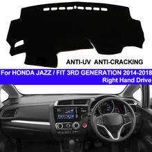 Коврик для приборной панели автомобиля, для Honda Jazz Fit 3-го поколения 2014-2018 левая/правая рука 1 шт. 2024 - купить недорого