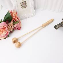 Wooden Body Massage Hammer tool Dual Hemisphere Heads Health Care Massager 2024 - buy cheap