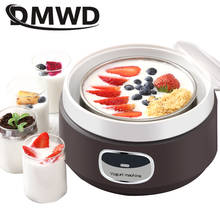 DMWD-máquina de yogurt eléctrica para el hogar, máquina automática de yogurt, multifuncional, 1L, color marrón 2024 - compra barato