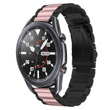 Pulsera de acero inoxidable para samsung galaxy watch, banda de Metal de 20mm, 22mm, 45mm, 41mm, 46mm, active 2 bandas 2024 - compra barato
