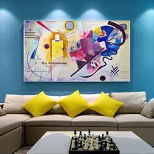 5D Diamond Painting Kandinsky Abstract Famous Diamond Embroidery Painting Red Yellow Blue Art Wall Picture Mosaic Diamond Art 2024 - compra barato