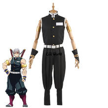Demon Slayer: Kimetsu no Yaiba Uzui Tengen uniforme Tops pantalones traje Anime Cosplay disfraces 2024 - compra barato