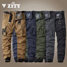 Men's Tactical Pants Multi Pocket Military Trousers Male Autumn Spring Cargo Pants For Men Cotton Outdoor Terkking Sweatpants 2024 - купить недорого
