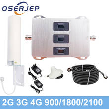 Band1/3/8 900 1800 2100 MHz Cellular Amplifier TriBand GSM DCS WCDMA LTE 2G 3G 4G Cellular Repeater + Antenna 2024 - buy cheap