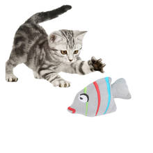 Kapmore-juguetes para masticar con forma de pez para mascotas, juguete creativo para morder, con hierba gatera, suministros interactivos 2024 - compra barato